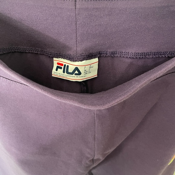 Fila Women's Cotton Blend High Waisted 7/8 Leggings Gothicgrape Size Small / Z8 - Picture 5 of 9